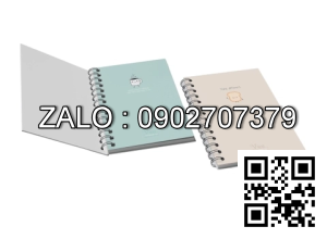 Sổ lò xo Hải tiến A6 100 Trang - Bìa hồng