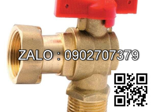 Van khóa nước thép mạ kẽm tay gạt thép mạ kẽm màu đỏ 21