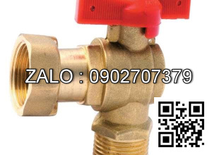 Van khóa nước thép mạ kẽm tay vặn nước thép mạ kẽm màu đỏ 160