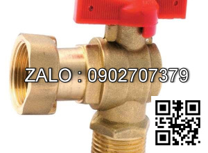 Van khóa nước thép mạ kẽm tay vặn nước thép mạ kẽm màu đỏ 168