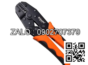 Kìm bấm đầu cos tròn bọc nhựa 0.5- 6mm2 Asaki 9/225mm AK-9120