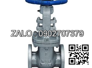 Van khóa thép đen tay gạt màu xanh 27