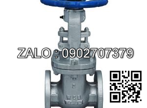 Van khóa thép đen tay gạt màu xanh 34