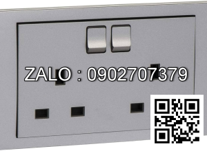 Bộ 2 ổ cắm 3 chấu Clipsal / Schneider KB25_AS