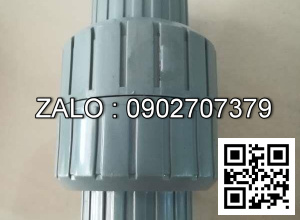 Van khóa thép đen tay vặn màu đỏ 42