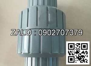 Van khóa thép đen tay vặn màu đỏ 160