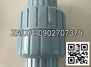 Van khóa thép đen tay vặn màu đỏ 200