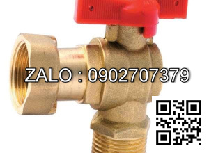 Van khóa thép đen răng trong RT tay vặn màu xanh 114