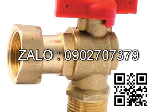 Van khóa thép đen răng trong RT tay vặn thép đen màu trắng 168