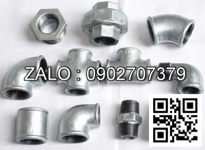 Nối nước thép đen giảm MS 90/49