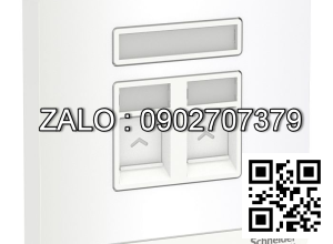 Bộ 2 ổ cắm điện thoại Clipsal / Schneider E8332RJS4_WE_G19