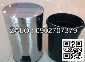 Bán thùng rác inox TPHCM đạp chân 12 lít
