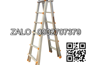 Thang đa năng Nakata TY6A, 6 bậc, 15.0kg, chiều cao chữ I 3.5-6.2, chiều cao chữ A 1.7-3.1