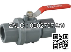 Van khóa nước nhựa tay vặn Inox màu đỏ 60 Đệ Nhất