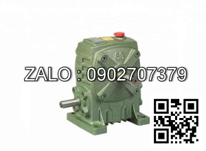 Hộp giảm tốc dạng đứng trục vít - bánh vít Yushen vỏ gang , size : 100 , tỉ số truyền 1/25 Cốt vào( cốt nhỏ) nằm dưới Model : WPA