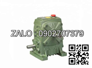 Hộp giảm tốc dạng đứng trục vít - bánh vít Yushen vỏ gang , size : 135 , tỉ số truyền 1/15 Cốt vào( cốt nhỏ) nằm dưới Model : WPA