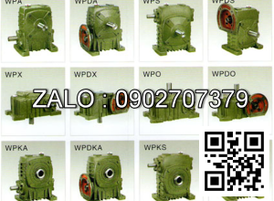 Hộp giảm tốc dạng đứng trục vít - bánh vít Yushen vỏ gang , size : 155 , tỉ số truyền 1/20 mặt bích ( mặt loa ) nằm bên trên Model : WPDS