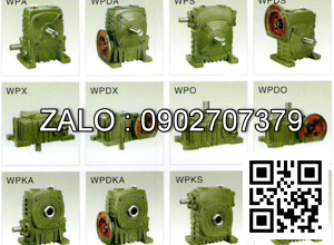 Hộp giảm tốc dạng đứng trục vít - bánh vít Yushen vỏ gang , size : 155 , tỉ số truyền 1/15 mặt bích ( mặt loa ) nằm bên trên Model : WPDS