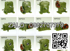 Hộp giảm tốc dạng đứng trục vít - bánh vít Yushen vỏ gang , size : 250 , tỉ số truyền 1/40 mặt bích ( mặt loa ) nằm bên trên Model : WPDS