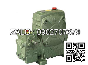 Hộp giảm tốc trục vít 2 cấp , 2 hộp số ghép lại với nhau vỏ gang , size : 155 , tỉ số truyền 1/800 Model : WPEA