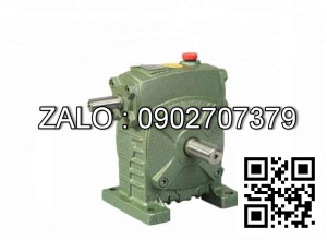 Hộp giảm tốc dạng vuông góc thân đứng vỏ gang , size : 100 , tỉ số truyền 1/15 cốt đầu vào nằm ở phía trên Model : HW ( WPS )