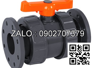 Van khóa nước nhựa tay gạt màu trắng 160 Đạt Hòa