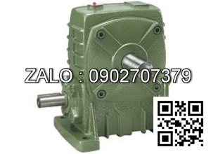 Hộp giảm tốc dạng vuông góc thân đứng vỏ gang , size : 120 , tỉ số truyền 1/40 cốt đầu vào nằm ở phía dưới Model : LW ( WPA )
