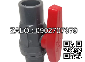 Van khóa nước nhựa tay vặn màu đỏ 27 Đạt Hòa