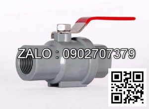 Van khóa nước nhựa răng trong RT tay gạt Inox màu xanh 90 Đạt Hòa