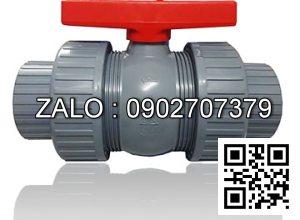 Van khóa nước nhựa tay gạt Inox màu trắng 27 Đạt Hòa