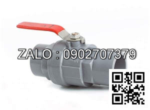 Van khóa nước nhựa tay vặn Inox màu trắng 27 Đạt Hòa