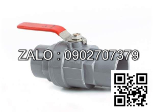 Van khóa nước nhựa tay vặn Inox màu trắng 42 Đạt Hòa