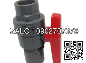 Van khóa nước nhựa tay gạt nước nhựa màu đỏ 60 Đạt Hòa