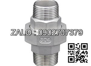 Rắc co thép đen 2 ren ngoài 21