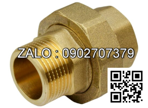 Rắc co thau 2 ren ngoài 27