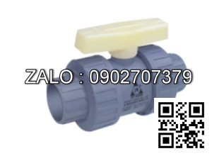 Van bi nhựa tay gạt rắc co 2 đầu sử dụng ống phi 40 Tiền Phong