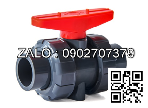 Van bi nhựa rắc co 2 đầu sử dụng ống phi 110 Sunmax