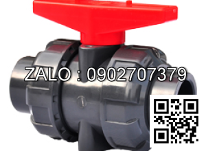 Van bi nhựa rắc co 2 đầu sử dụng ống phi 75 Sunmax