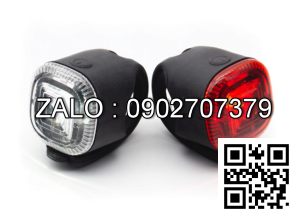 Bộ Đèn Trước Sau Xe Đạp 8 Pin CR2032