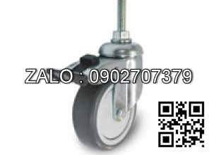 Bánh xe đẩy TCF32 cao su nhiệt nâu tĩnh Ø32x12 mm