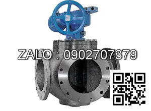 Van Inox 4 ngã mặt bích - điều khiển điện Ø 75