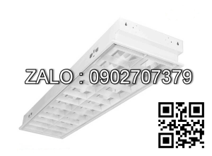 Máng đèn huỳnh quang âm trần Paragon 18/20W T8-T10 PRFA218 606x302x88mm-(2 bóng)