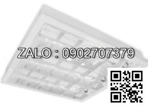 Máng đèn huỳnh quang âm trần Paragon 18/20W T8-T10 PRFA318 606x606x88mm-(3 bóng)