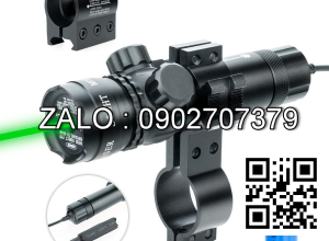 Đèn Laser Scope Chỉnh Tia Xanh, Đỏ (Gắn Súng Săn, Cung Tên)