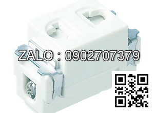 Ổ cắm đơn có màn che Panasonic WNV1081-7W