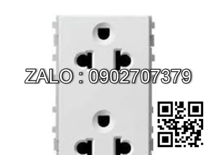 Ổ cắm đôi 3 chấu Schneider Zencelo A 84426LUES2_WE_G19 ( Màu trắng)