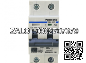 Cầu dao chống giật RCBO 2P 25A 30mA Panasonic BBDE22531CNV