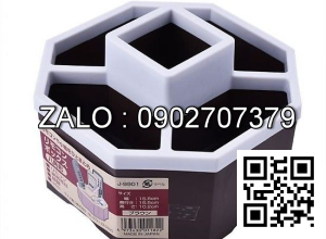 Hộp đựng bút, điều khiển dáng tròn (màu nâu) (Kiện 10 cái)