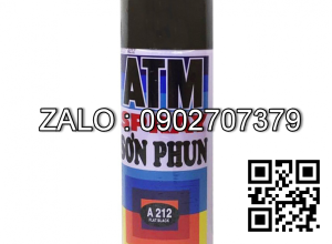 Sơn xịt ATM đen mờ A212