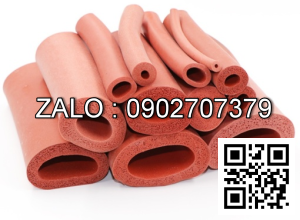 Ống ron cao su silicone xốp đỏ chịu nhiệt